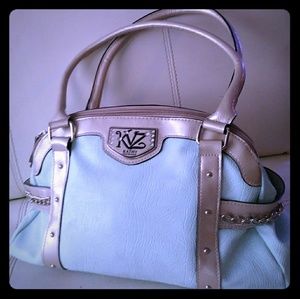 NWOT Icy Baby Blue Kathy Van Zeeland Bag Purse